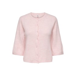 ONLY Viola S/S Rund Hals Strik Cardigan - Pale Lilac