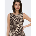 JDY Debbie S/L Top - Sandshell / Chocolate Torte