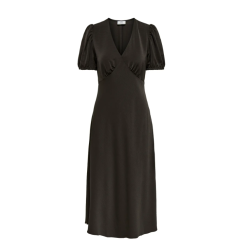 JDY Aya S/S Midi Kjole - Chocolate Torte