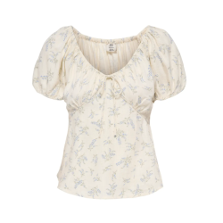 JDY Lydia S/S Top - Cloud Dancer