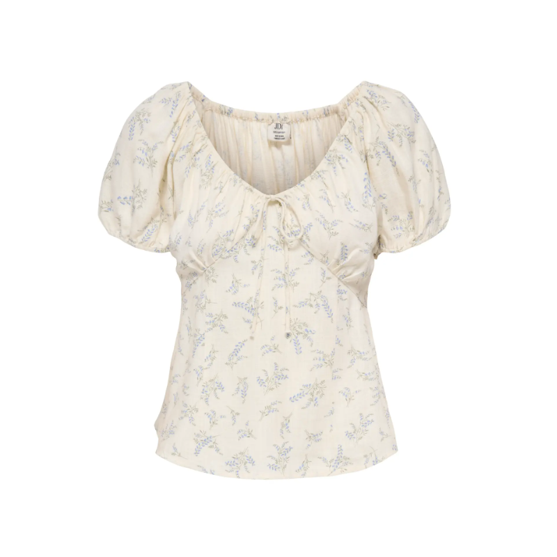 JDY Lydia S/S Top - Cloud Dancer