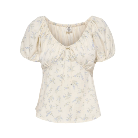 JDY Lydia S/S Top - Cloud Dancer