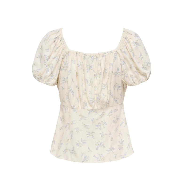 JDY Lydia S/S Top - Cloud Dancer