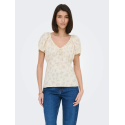 JDY Lydia S/S Top - Cloud Dancer