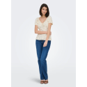 JDY Lydia S/S Top - Cloud Dancer