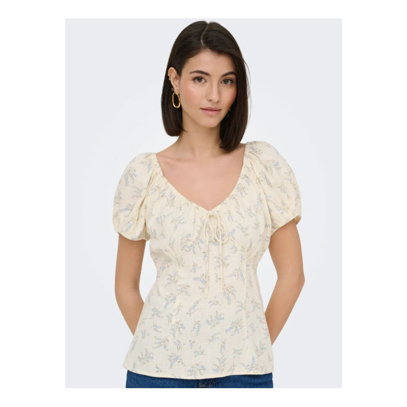 JDY Lydia S/S Top - Cloud Dancer