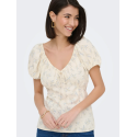 JDY Lydia S/S Top - Cloud Dancer