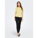 JDY Eva S/S Top - French Vanilla