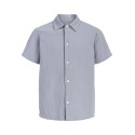 JACK & JONES Junior Nantucket Double Cloth S/S Skjorte - Tradewinds