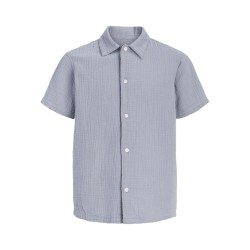 JACK & JONES Junior Nantucket Double Cloth S/S Skjorte - Tradewinds