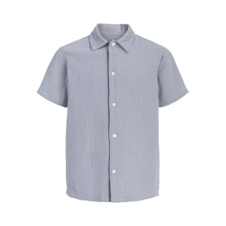 JACK & JONES Junior Nantucket Double Cloth S/S Skjorte - Tradewinds