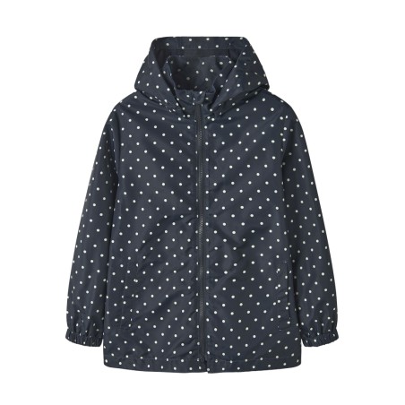 NAME IT Kids Maxi Jakke - Dark Sapphire/Dot