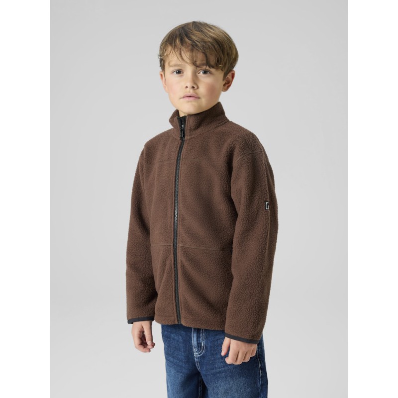 NAME IT Kids Bulin Teddy Cardigan - "Shopping Bag"/Sand