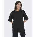 JDY Alma 2/4 Blonde T-shirt - Sort