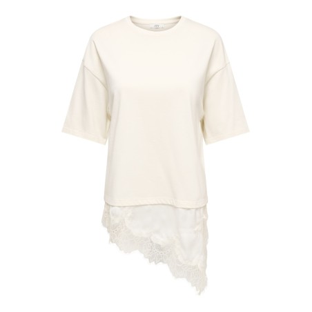 JDY Alma 2/4 Blonde T-shirt - Egret