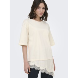 JDY Alma 2/4 Blonde T-shirt - Egret