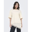 JDY Alma 2/4 Blonde T-shirt - Egret