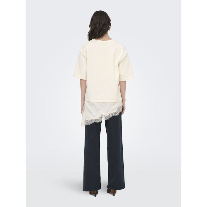 JDY Alma 2/4 Blonde T-shirt - Egret