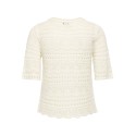 JDY Sun Lay 2/4 Boatneck Strik - Eggnog