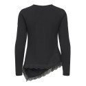ONLY Live Love L/S Ruching Top - Sort
