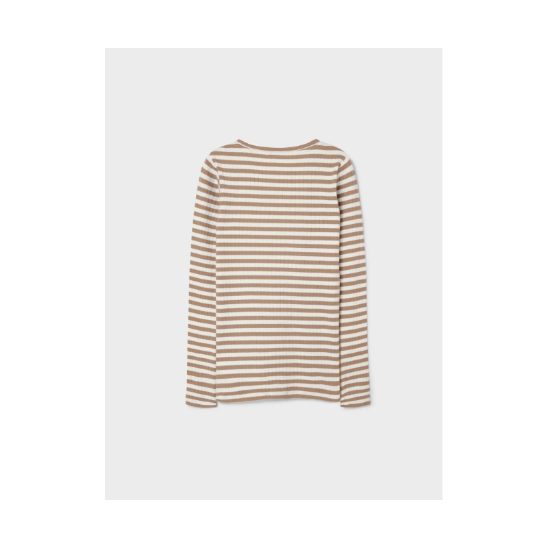 NAME IT Kids Suraja S-Xlim L/s Bluse - Mocha Meringue