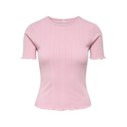 ONLY Tenna Rund Hals T-shirt - Romance Rose