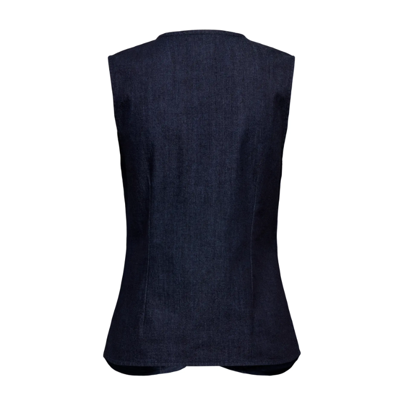 ONLY LASHYBY Demim Vest - Dark Blue Denim