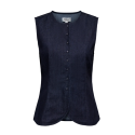 ONLY LASHYBY Demim Vest - Dark Blue Denim