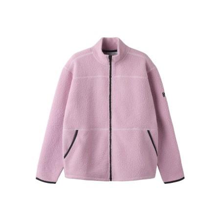 NAME IT Kids Bulina Teddy Cardigan - Mauve Mist