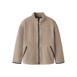 NAME IT Kids Bulina Teddy Cardigan - Gilded Beige