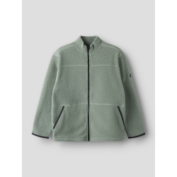 NAME IT Kids Bulin Teddy Cardigan - Chinois Green