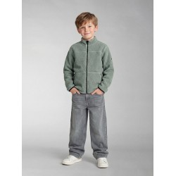 NAME IT Kids Bulin Teddy Cardigan - Chinois Green