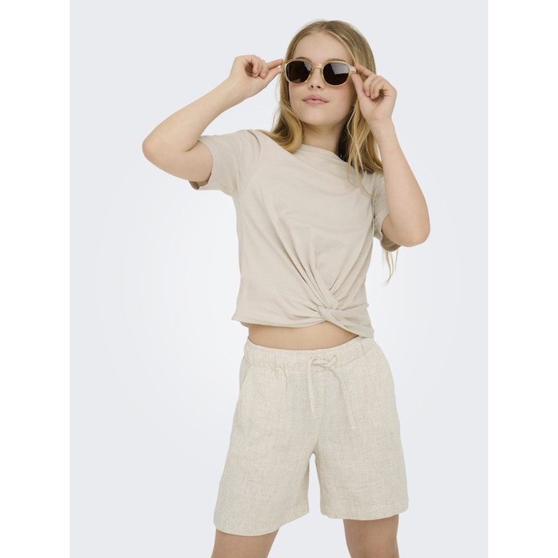 KIDS ONLY Siesta Loose Hør Shorts - Moonbeam