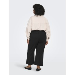 ONLY CARMAKOMA Goldtrash HW Straight Culotte Bukser - Sort