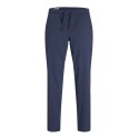 JACK & JONES PLUS Stace Breeze Hør Bukser - Sky Captain
