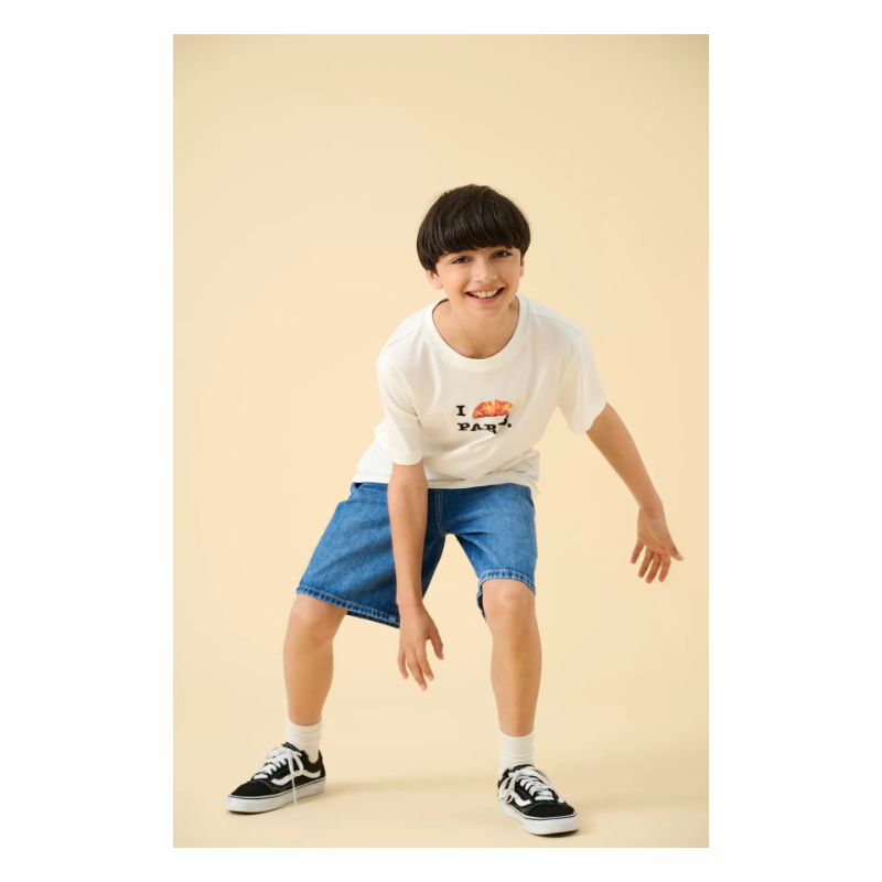 ONLY & SONS Fade Loose Denim Shorts - Medium Blue Denim