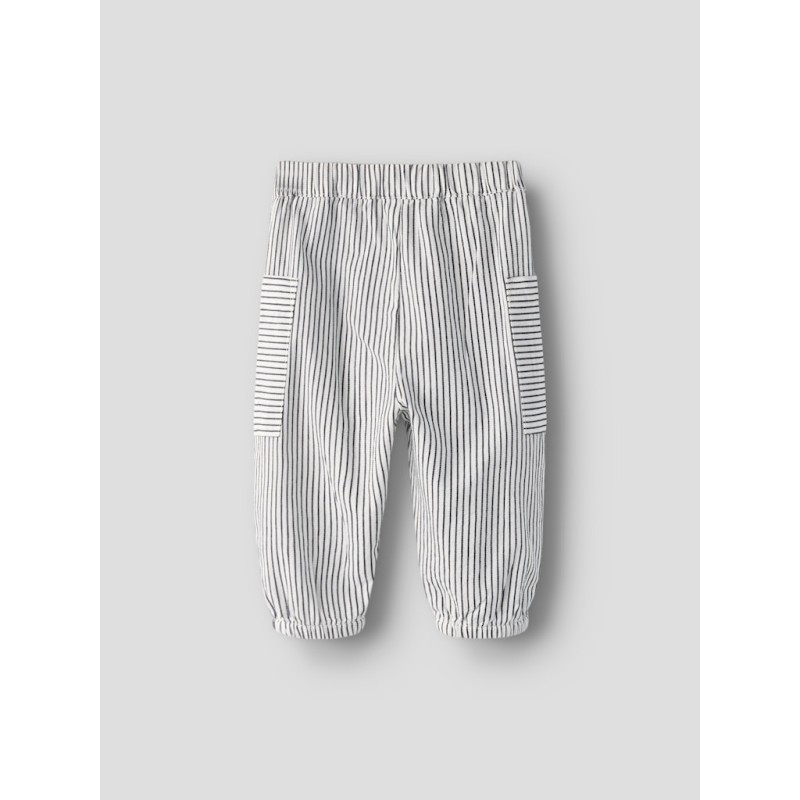 NAME IT Baby Far Stribet Bukser - Cloud Dancer