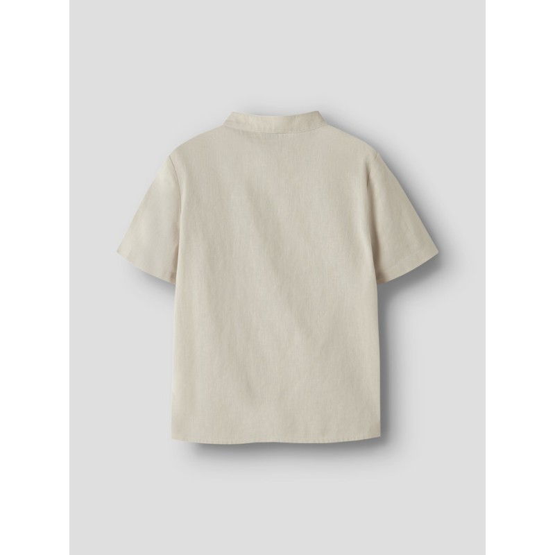 NAME IT Kids Falinnen S/S Skjorte - Peyote Melange