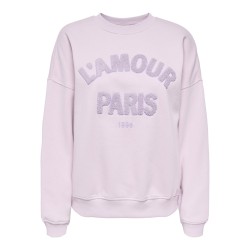 JDY Mesa L/S Broderi Sweatshirt - Winsom Orchid/"Lamour"