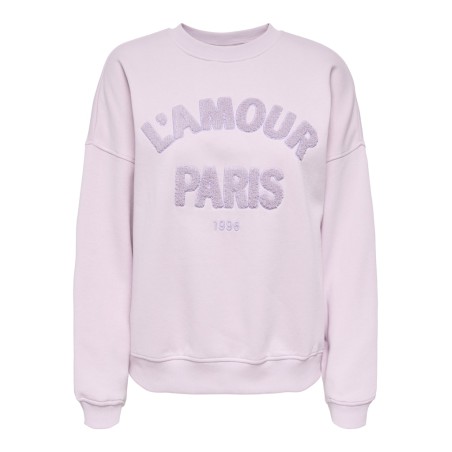 JDY Mesa langærmet sweatshirt - Winsom Orchid / Lamour