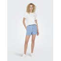 JDY Pisa S/S Print Top - Cloud Dancer / Bittersweet Heart