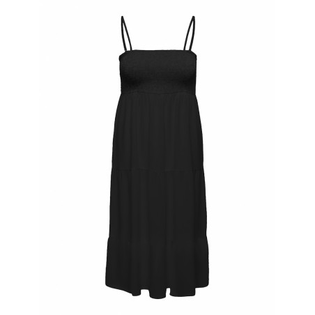 ONLY CARMAKOMA Zelina Smock 3 i 1 Kjole -Sort