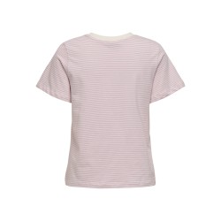 JDY Pisa S/S Print Top - Cloud Dancer / Double Cream