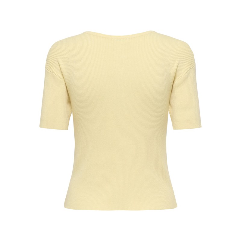 JDY Gaby 2/4 Perle Strik Cardigan - Double Cream