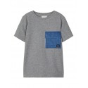 NAME IT KIDS Batoj denim t-shirt - Light Blue Denim