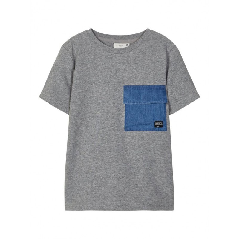 NAME IT KIDS Batoj denim t-shirt - Light Blue Denim