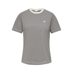 JDY Pisa S/S Print Top - Cloud Dancer / Chicory Coffee