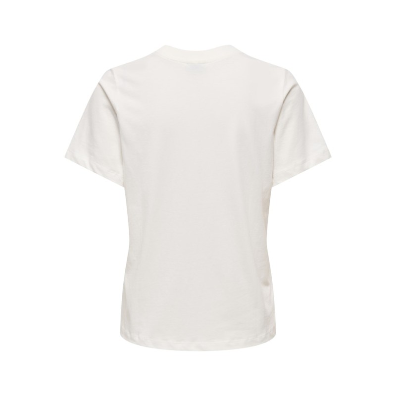 JDY Pisa S/S Print Top - Cloud Dancer / Lemon