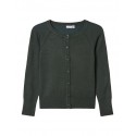 NAME IT KIDS pige - Vioni langærmet cardigan - Darkest Spruce