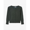 NAME IT KIDS pige - Vioni langærmet cardigan - Darkest Spruce